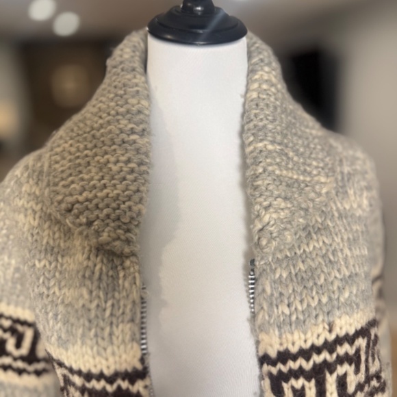 HEAVY zip vintage sweater 100% wool - Picture 5 of 8